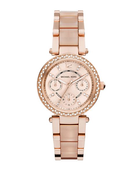 damenuhr rose gold michael kors|michael kors mini rose gold.